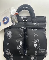 日本 Porter x Doraemon helmet 斜咩袋 手挽袋 手袋