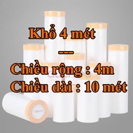 Màng bọc nilon che bụi đa năng băng keo che sơn che phủ ngăn bụi nhiều size – Đức Hiếu Shop