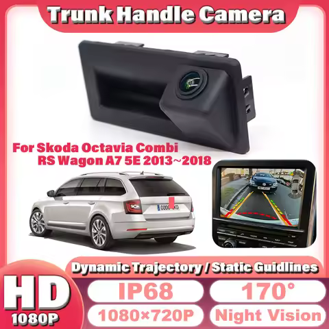 For Skoda Octavia Combi RS Wagon A7 5E 2013~2018 HD backup camera rear Instead of Original Factory T