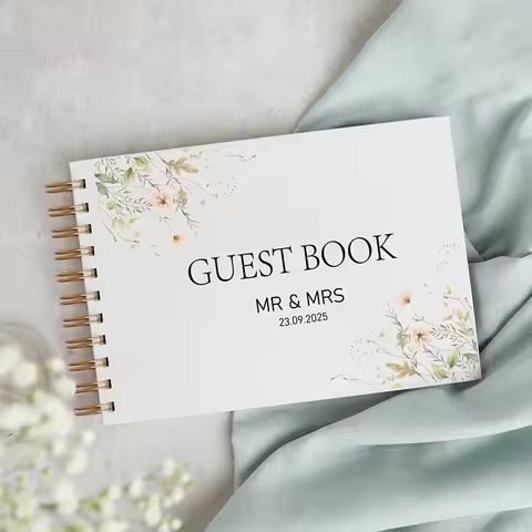 Personalized A4-A5 Guest Book for Wedding Decoration Custom Wedding Guest Book Birthday Photo Album 