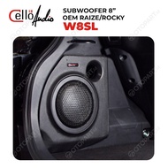 Subwoofer Box 8′′ inch Cello W8E/W8SL PNP OEM TOYOTA RAIZE/ROCKY