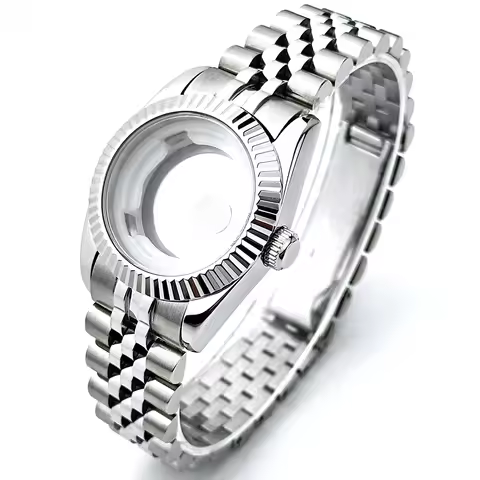 31mm NH05 Watch Case For Girl Woman Datejust Accessories 316L Steel Fit NH05 NH06 Movement 24.5mm Di