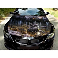 Animal -  Otter Car Hood Vinyl Stickers Wrap Vinyl Film Engine Cover Decals Sticker Universal Car Ho