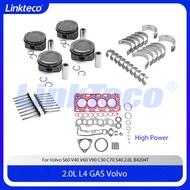 Engine Repair Kit Full Gasket Bearing Piston Ring Set Fit 2.0 T L B4204T11 For Volvo S60 V40 V60 V90