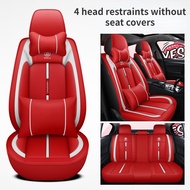 Perdana Axia Bezza Myvi Viva Kancil V6 Vios 2011-2018 Hilux Inspira Half Leather Car Seat Cover 5-seater Universal Car Seat Cover Can Be Waterproof And Breathable All Season St2e 1