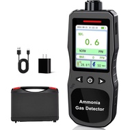 Portable Ammonia Gas Detector,0-200 PPM Rechargeable Ammonia Gas Monitor,Digital Air Quality NH3 Gas