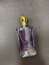 Symbol 皇冠造型金色瓶蓋紫色香水