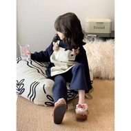 Girls Dress Spring Clothes 2026 Children Korean Version Personality Cute Fake Two-Piece Color Matchi
