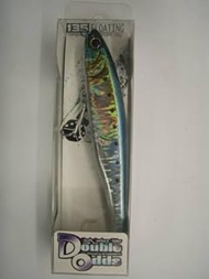 JACKALL Minnow Dice, Double Odds 135, 5.3 inches (135 mm), 0.9 oz (26 g), Sardines/Magma Wave Holo