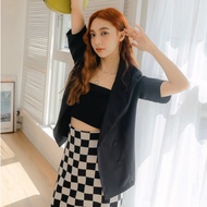 OB Strictly Selected Cool Feeling.Comfortable Chiffon Real Two-Piece Suit Jacket < EA3481 > Large Si