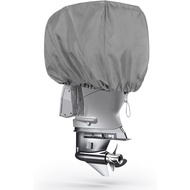 VINPATIO Outboard Motor Cover, Waterproof 600D Polyester Engine Hood for Boat Motors up to 10HP, Hea
