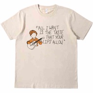 Edsheeran Yellow Boss Red-Haired Ed Retro vintage Short-Sleeved Men Women Couple T-Shirt Pure Cotton