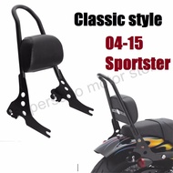 Motorcycle Passenger Backrest Sissy Bar Cushion Pad for harley Sportster XL883 1200 48 04-15 black