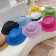 Medium Brim Straw Hat Summer Fedora Sun Shade Breathable Beach Hat Women New Fashionable