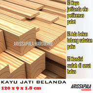 Kayu Jati Belanda Papan Kayu Pinus Jati Londo Ex Palet Sudah Di Serut Ukuran 120x9x1.8cm