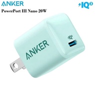 Anker B8662 Powerport Iii Colorful Nano 20W - Single Usb-C Poweriq 3.0