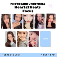 Hearts2hearts Unofficial Photocard focus H2H Photocard 2 sides Ana Carmen Ian Jiwoo Juun Stella Yeon