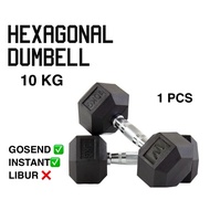 Hexagonal dumbbell barbell 10kg hexagon barbell hand muscle training tool gym fitness Home sports 10