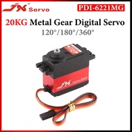 JX PDI-6221MG 20KG 120°/180°/360° Waterproof High Torque Metal Gear Digital Servo For 1/8 1/10 RC Ca