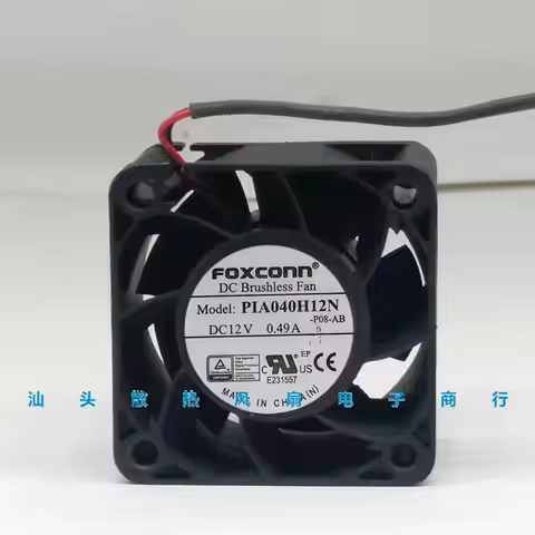 Foxconn PIA040H12N DC 12V 0.49A 40x40x28mm 4-Wire