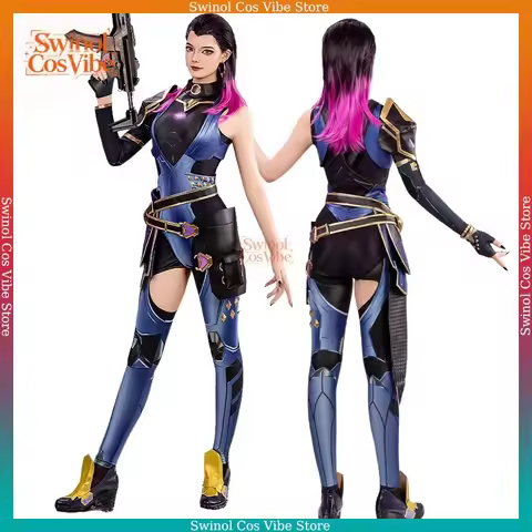 Reyna Valorant Game Cosplay Costume Wig Outfits Prop Clothes Women Halloween Carnival Party Roleplay