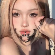 Cyberpunk Metal Mask Nose Accessories Face Niche Special-Shaped Technology Style Earrings Adjustable