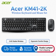 Acer USB Keyboard and Mouse Set LK41-2K Three Speed DPI 2.4G Wireless Ergonomic Design Anti Splash a