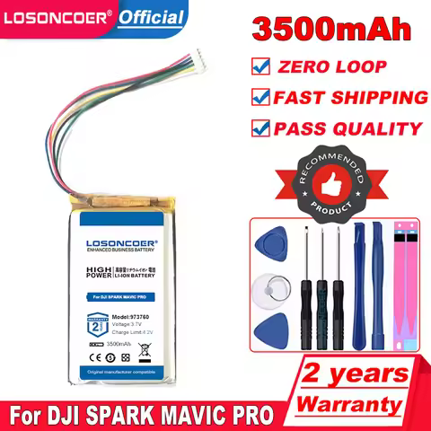 3500mAh 973760 Battery For DJI SPARK MAVIC PRO MAVIC AIR 2 Remote Control Battery