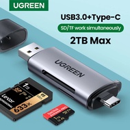 UGREEN Card Reader USB3.0 USB C  SD Micro SD Card Reader for Laptop Computer Smart Memory Cardreader