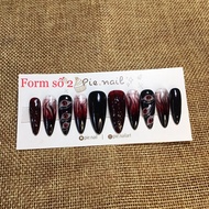 76.nailbox with black fire and red jelly