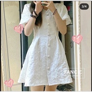 Pearl button dress