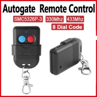 【High quality】330Mhz Auto Gate Remote Control SMC5326 433Mhz 8DIP Switch AutoGate Door Remote Contro