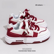 Warrior | Giày thể thao đế dày màu đỏ cho nữ Giày thể thao thường ngày thoáng khí Giày thể thao đế b