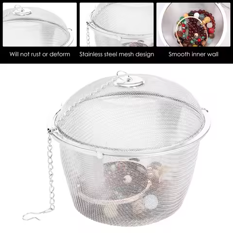 3/6Pcs Ultrasonic Cleaner Baskets Stainless Steel Parts Washer Basket Mesh Parts Washer Jewelry for 