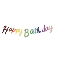全新 生日快樂 Happy Birthday 拉旗 派對 裝飾 decoration