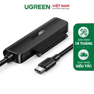 Cáp chuyển đổi USB 3.0 / USB type C sang Sata (7+15) cho ổ cứng ngoài SSD HDD 2.5 inch dài 50cm UGRE