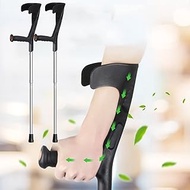 Aluminum Forearm Crutches Walking Lightweight Ergonomic Handles Crutches for Adults Foldable and Easy to Carry for Elderly/Disabled People Fashionable