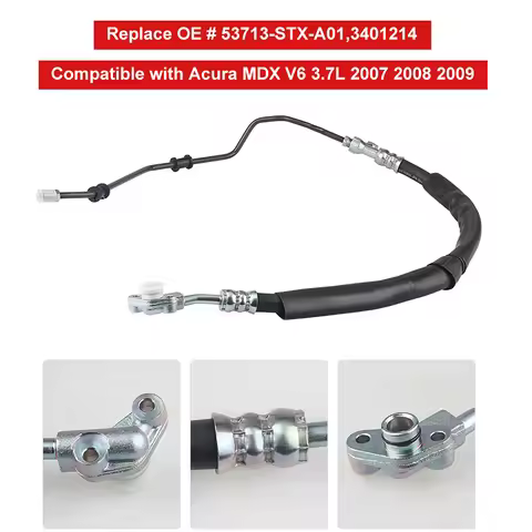 Siwerg Power Steering Pressure Hose For Acura Mdx V6 3.7l 2007 2008 2009 Oem 53713-stx-a01 3401214 H