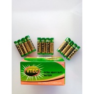 10 Packs 40 pcs VTEC 1.5 v extra heavy duty AAA battery