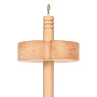Drop Spindle Top Whorl Yarn Spinner for Crocheting Wheel for Yarn Making Hand Carved Wooden Spindle 