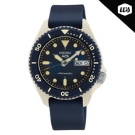 [Watchspree] Seiko 5 Sports Automatic Navy Blue Silicone Strap Watch SRPG75K1