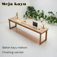 Multipurpose Mahogany Table 100x40x50 cm - Minimalist Coffee Table & Work Table ELEGAN