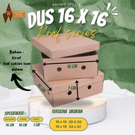 BOX 16 x 16 x 7 KRAF - on shopee LARGE FACTORY PRICE!!!Kraft Box GS 365 gsm Without Lamination Lunch