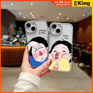 For iPhone 11 12 13 14 15 Casing silver electroplated Transparent material anti-Fall mobile phone A 