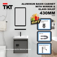 [Ready Stock] TKT Bathroom Aluminium Basin Cabinet | Bathroom Mirror | Bathroom Shelf | Basin Cabinet | (TKT-BC111)