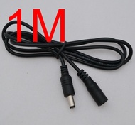 5.5mm x 2.1mm Power Extension Cable 1M 100cm 3FT CCTV LED LCD DC Jack Socket Male to female plug 5V 6V 9V 12V adapter supply Charger plug