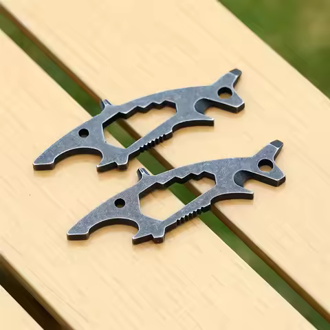 4CR13 Steel Multi Functional EDC Pry Bar Portable Outdoor Survival Tool Screwdriver Nail Remover Bot