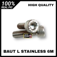 MANISAN RETENG MANISAN LAMPU SEIN HONDA CB BESI SET BAUT L STAINLESS 6M