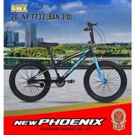 Sepeda Anak Laki Laki Bmx 20" New Phoenix Bmx 7722/7733 Ban 2.40 Dan