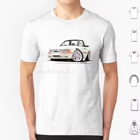 Escort Xr3I Cabriolet ( 90 Spec ) White T Shirt 6Xl Cotton Cool Tee 90 Spec White Convertible Escort